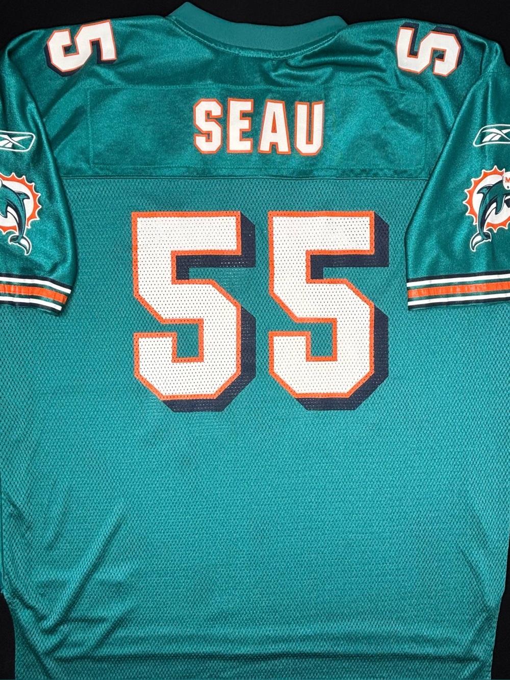 Miami Dolphins Junior Seau Reebok Football Jersey Size: XL